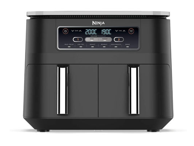 Ninja AF300UK Air Fryer Dual Zone, 7.6 Litres, Grey