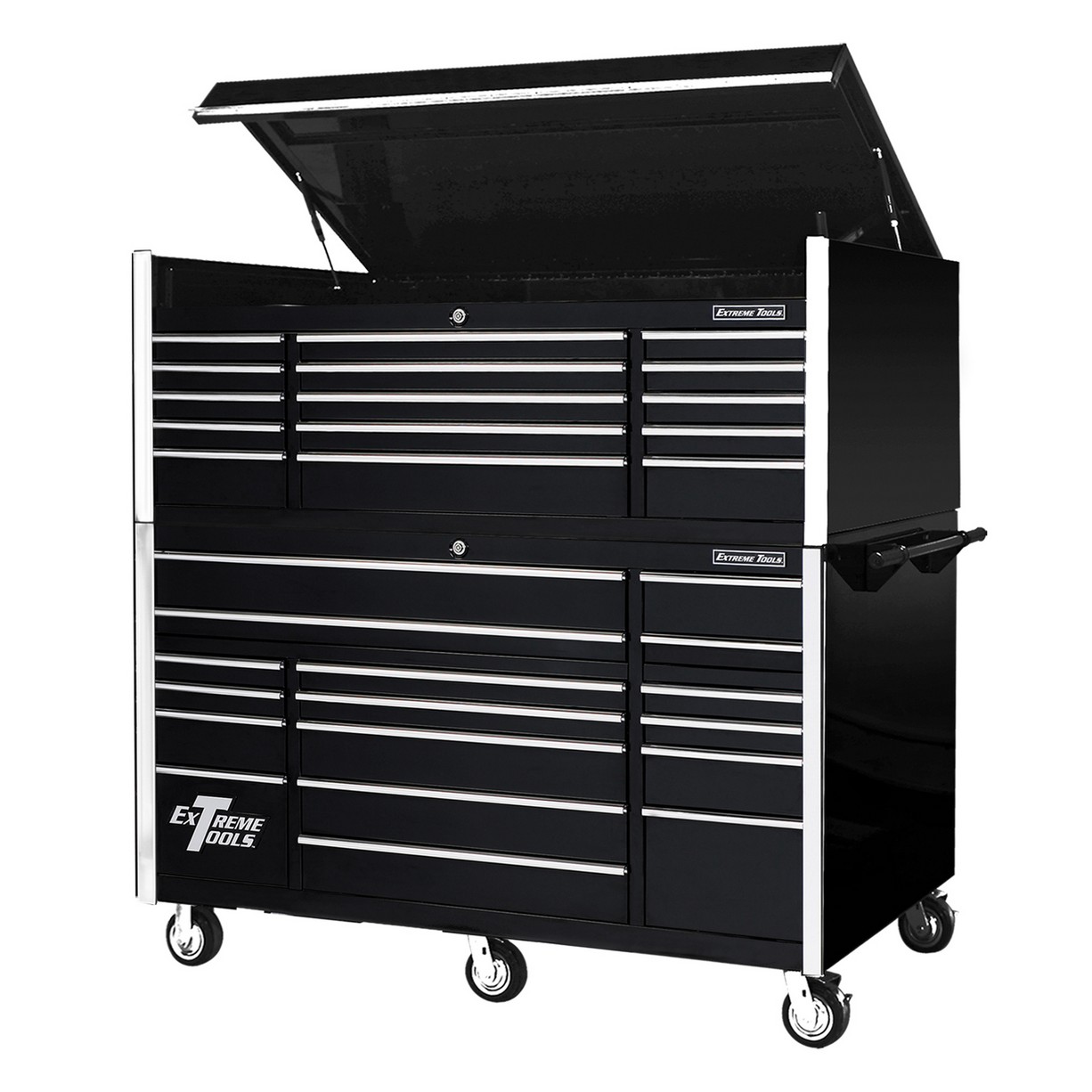 n- used toolbox72 32 Drawers Professional Roller Cabinet & Top Chest Combon-