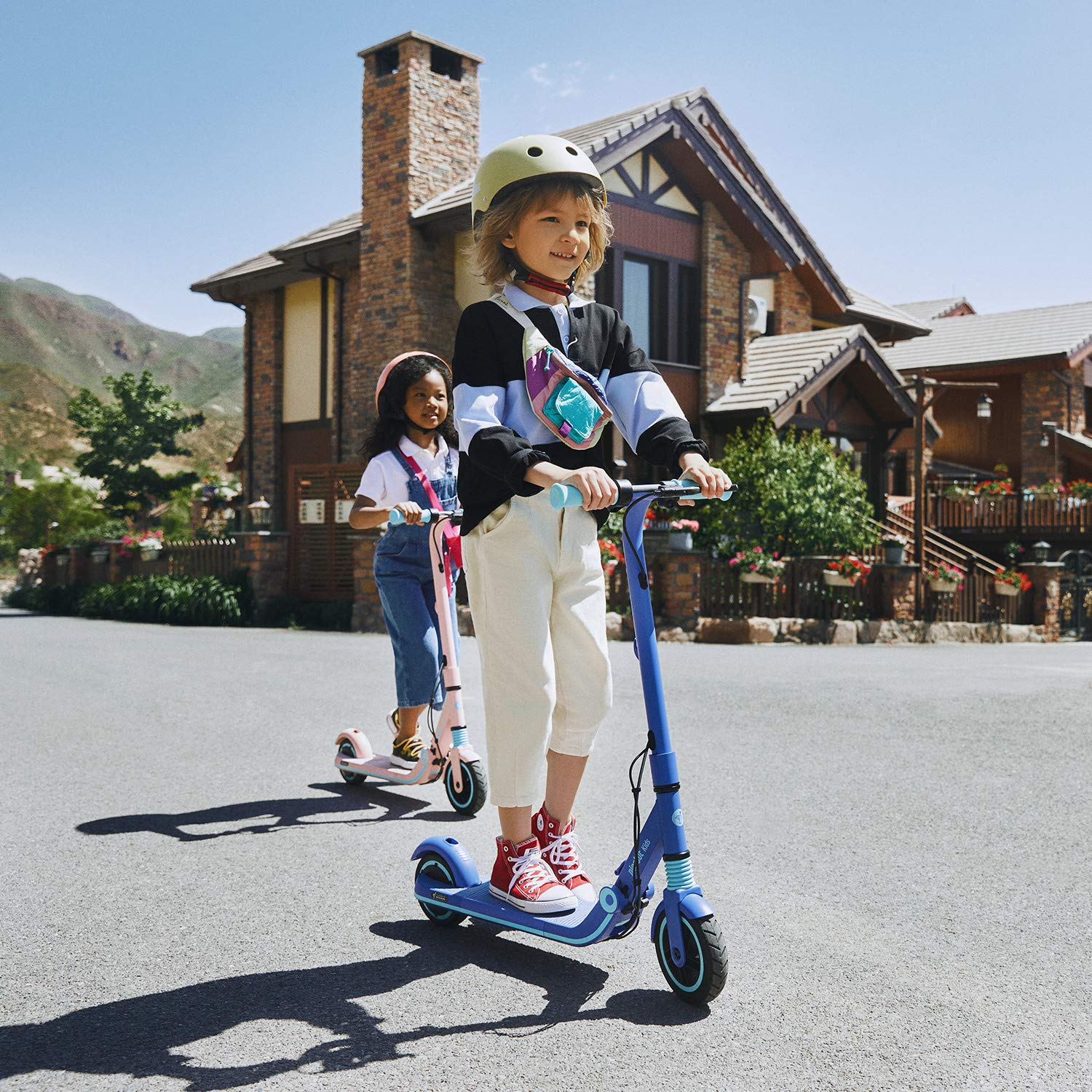 【Bicycle】Segway Ninebot Electric Kick Scooter for Kids, 6.2 Miles Range & 8.7 MPH(10, 11.2MPH)