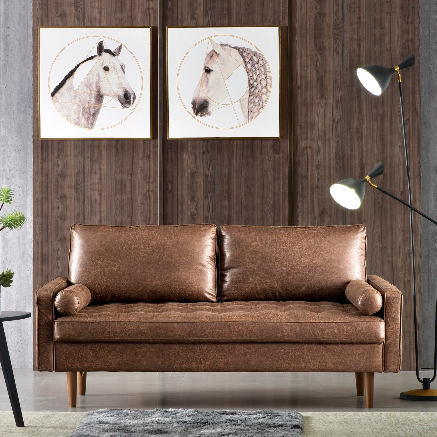 【Furniture】Aisha 69.68'' Upholstered Loveseat