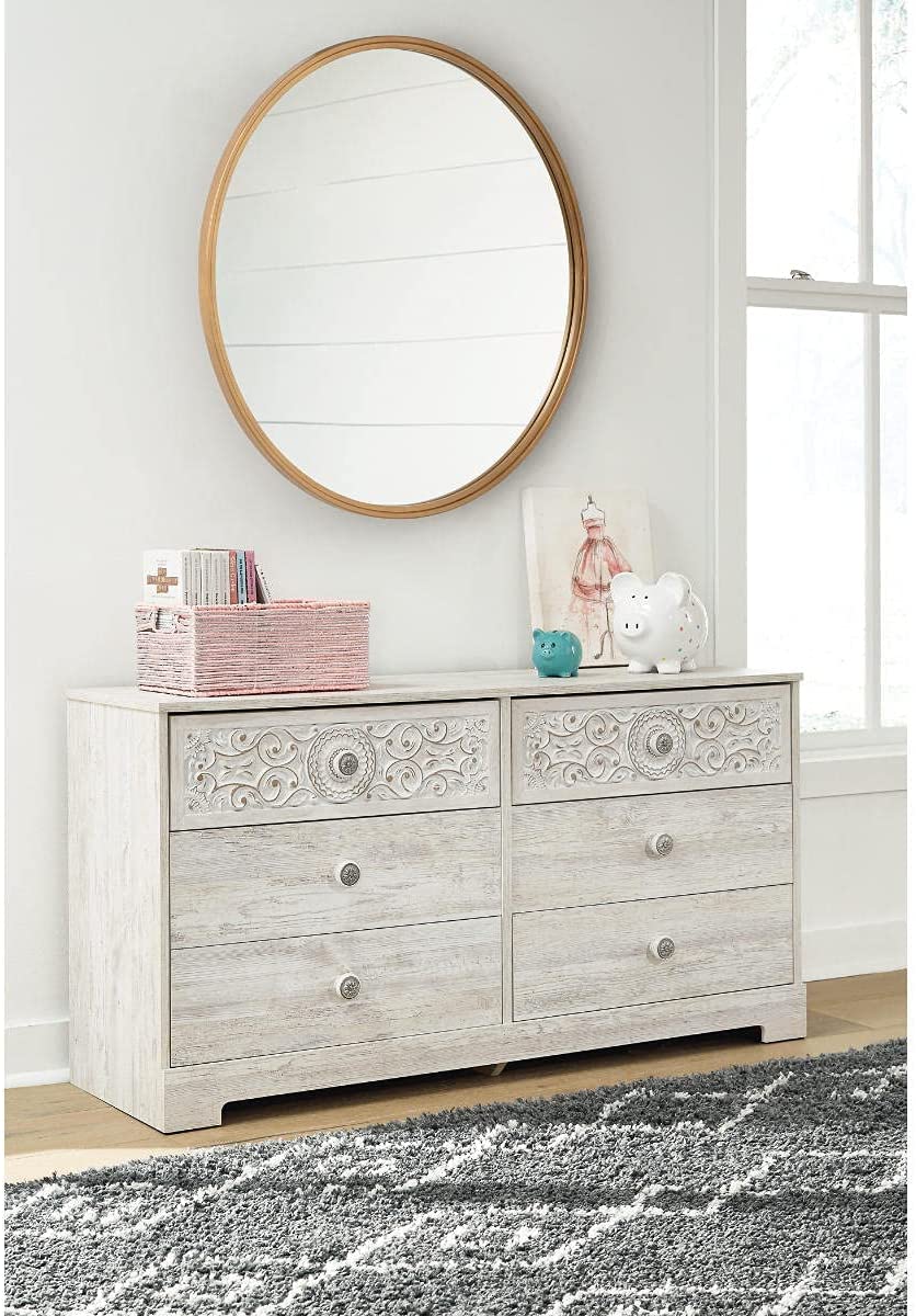 Signature Design by Ashley Paxberry Boho Dresser, Whitewash