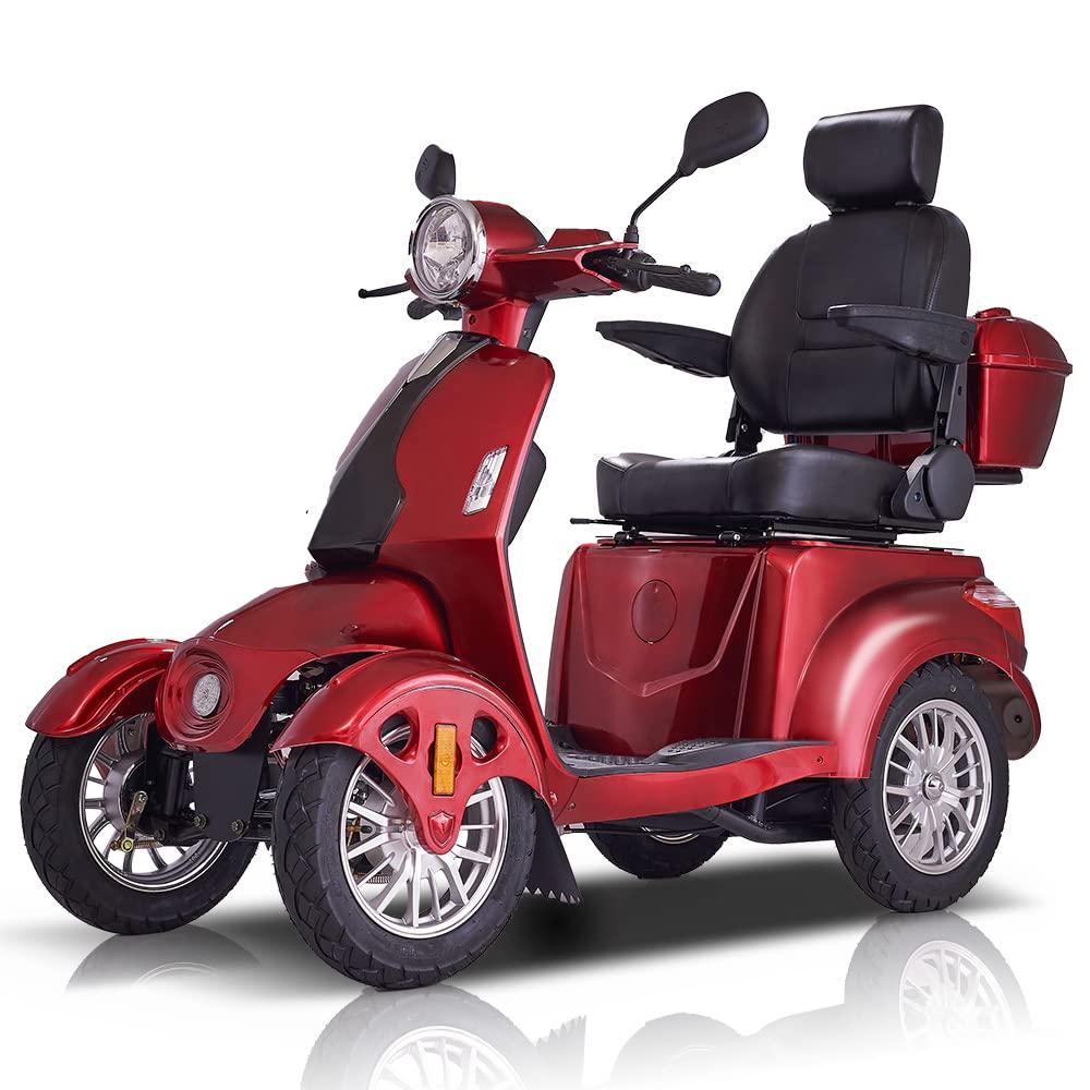 【Bicycle】Heavy Duty Mobility Scooters for Seniors & Adults 500lbs Capacity - Electric Powered Wheelchair Device