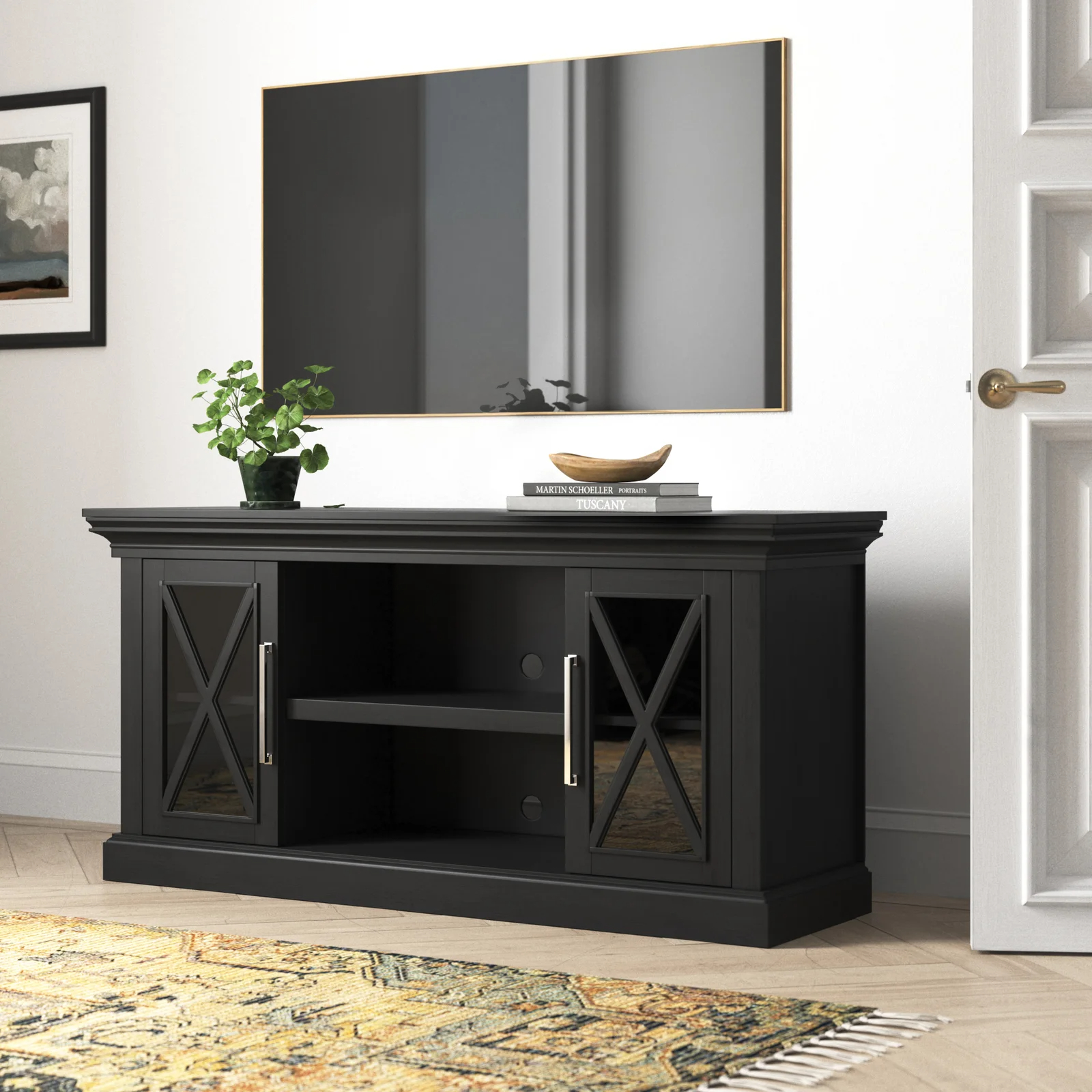 【Furniture】TV Stand for TVs up to 65