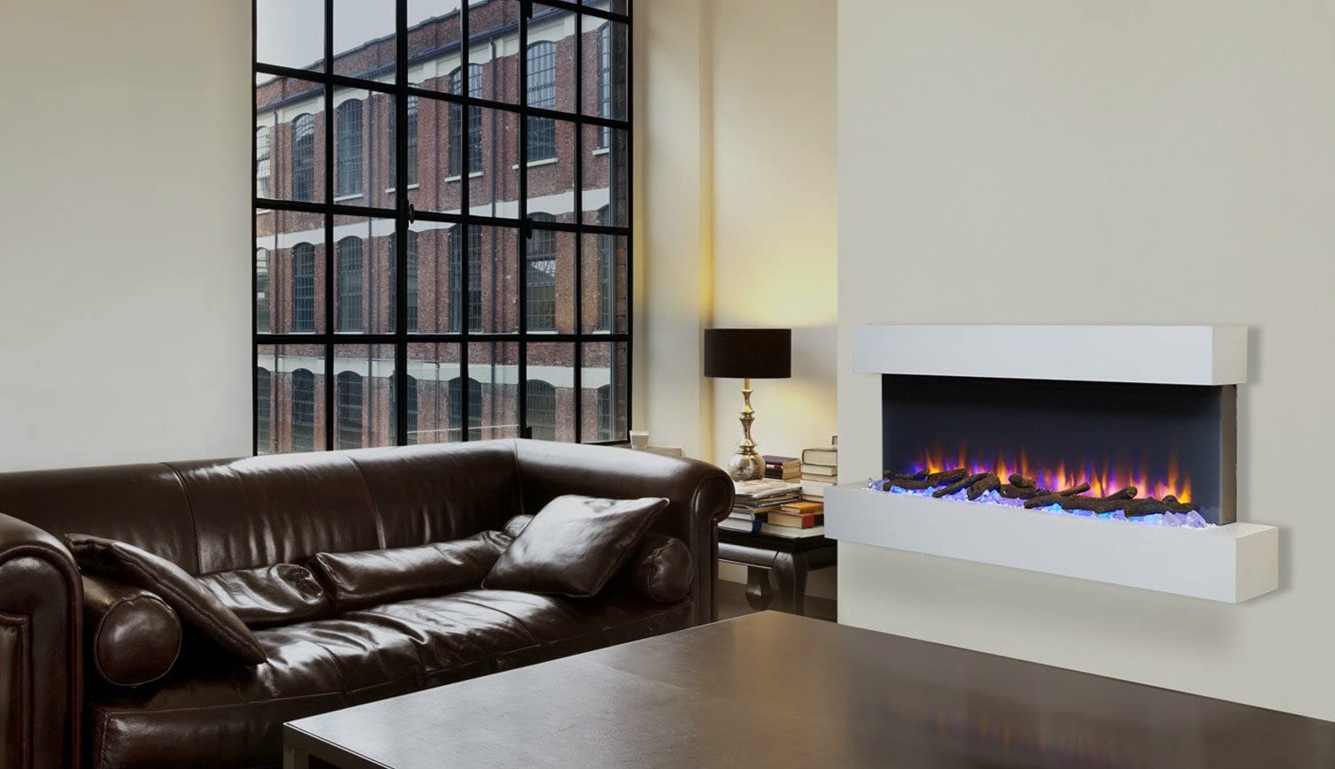 【Home Improvement】Endeavour Fires Runswick Wall Mounted Electric Fire, 220/240Vac